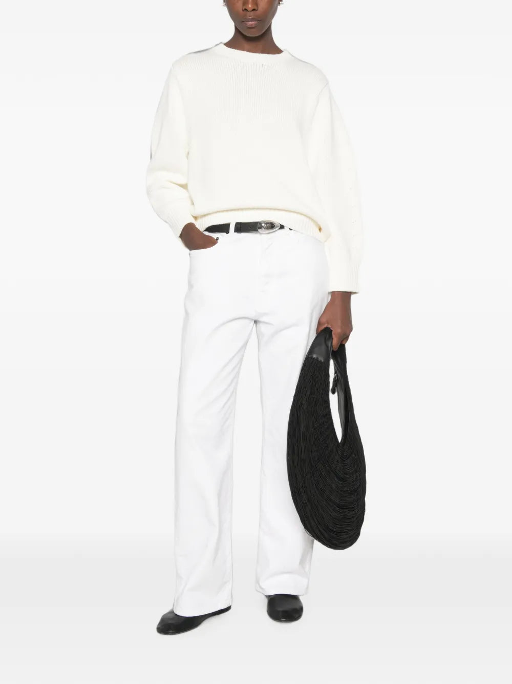 Totême Oversized Crew Knit Sweater