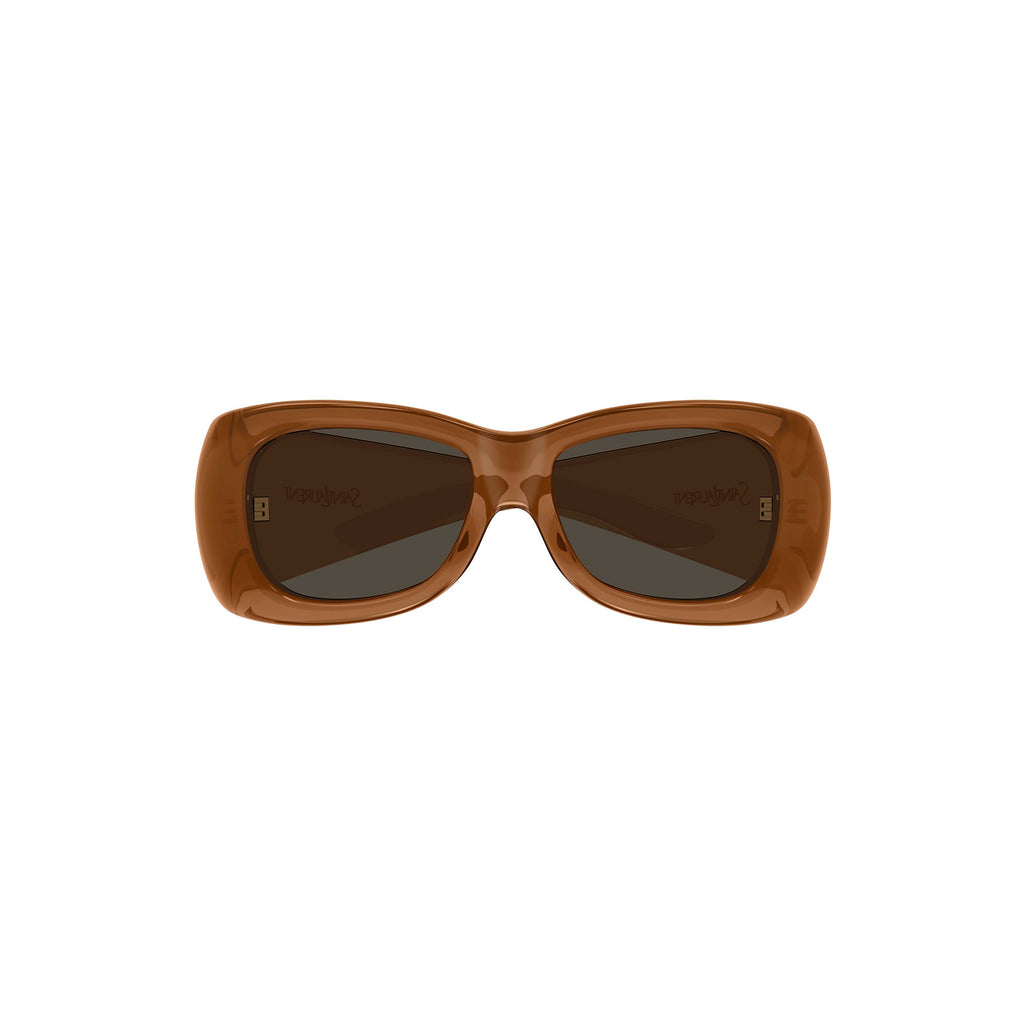 Saint Laurent Oversized Pillowed Sunglasses - Brown