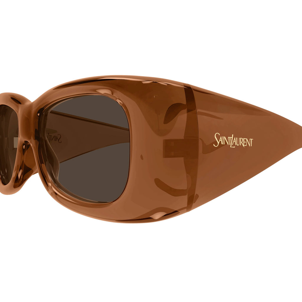 Saint Laurent Oversized Pillowed Sunglasses - Brown