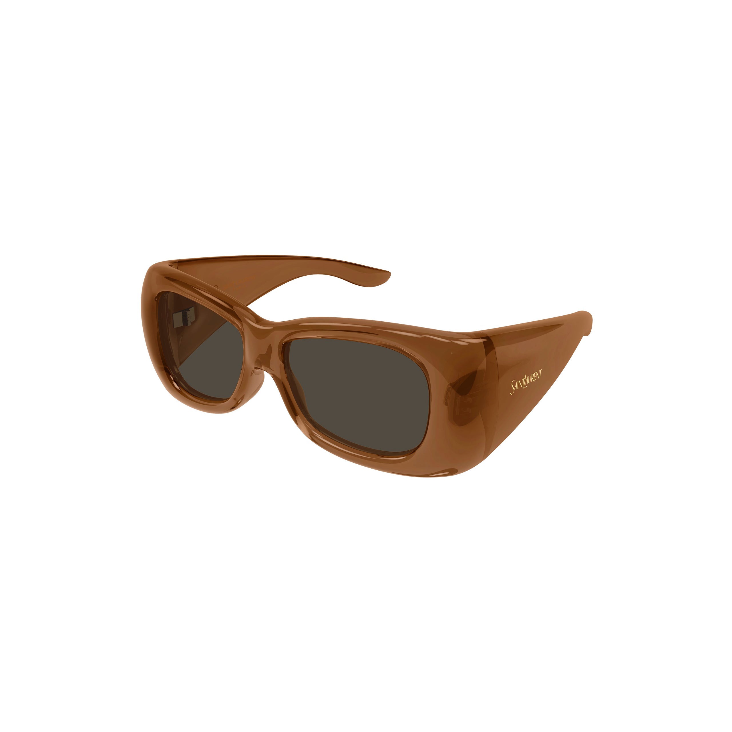 Saint Laurent Oversized Pillowed Sunglasses - Brown