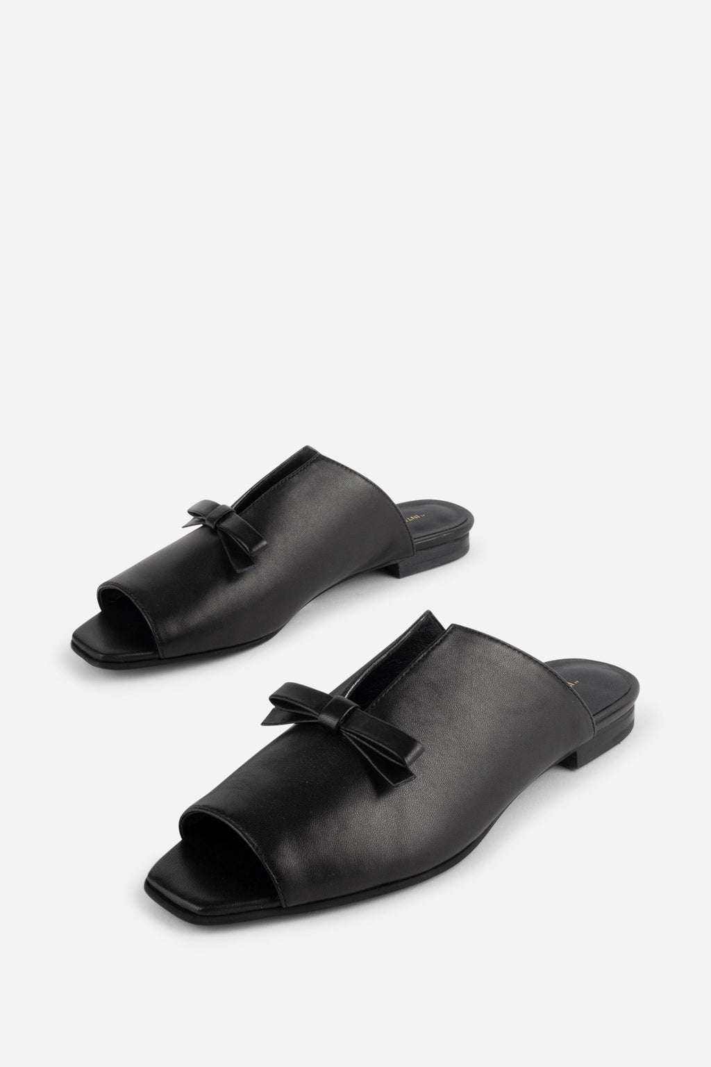 "INTENTIONALLY __________." Palace Square Toe Flat - Mercury