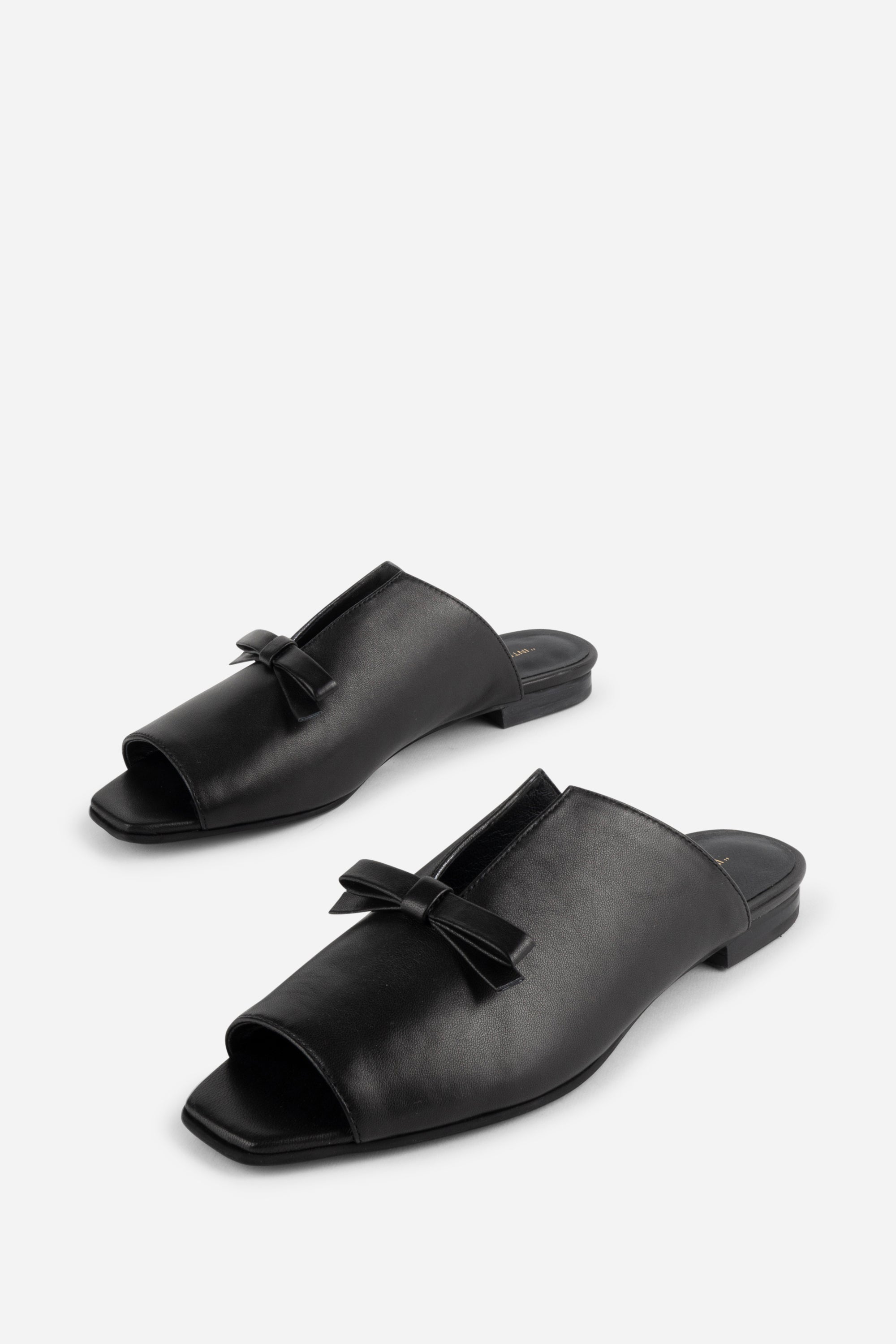 "INTENTIONALLY __________." Palace Square Toe Flat - Mercury