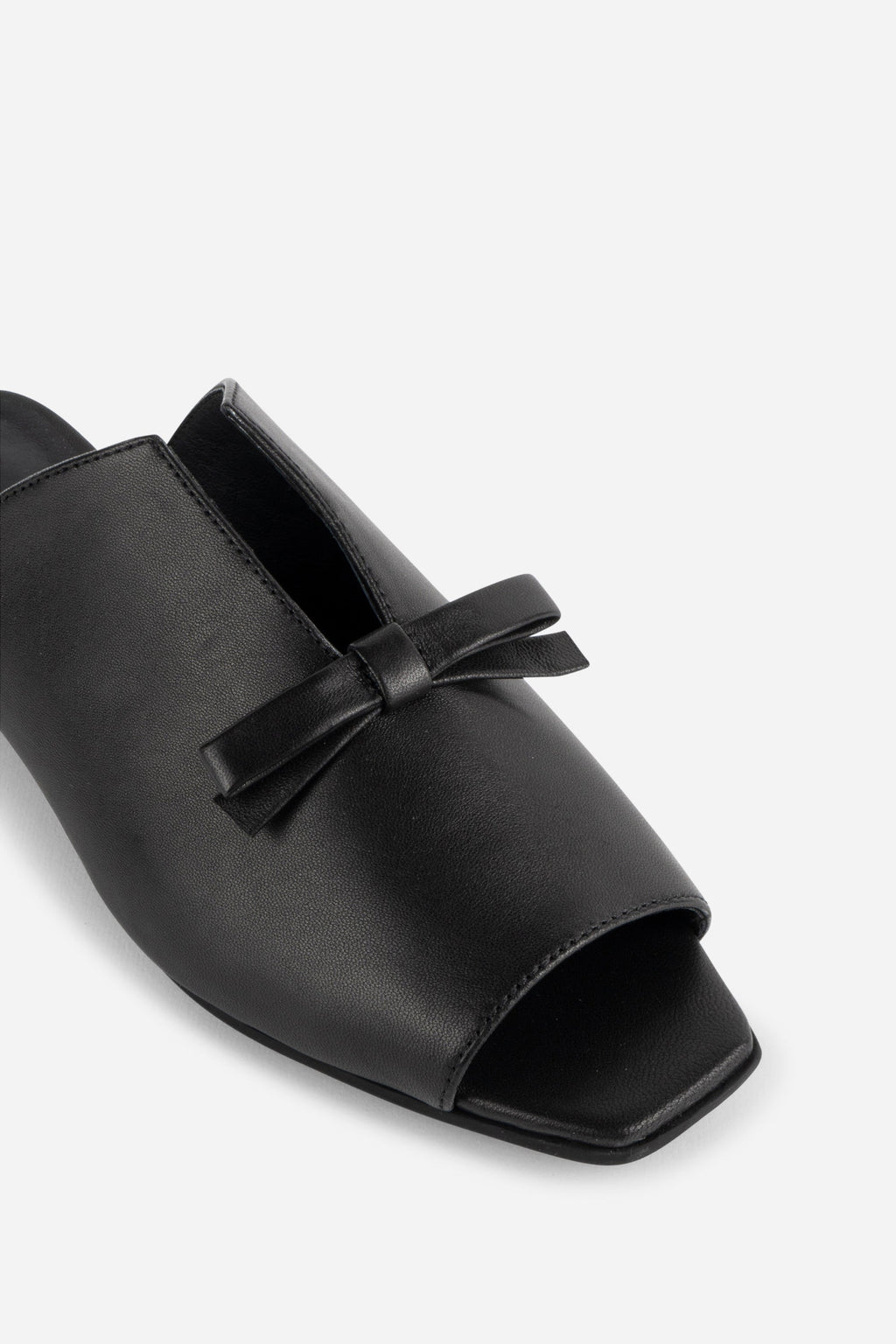 "INTENTIONALLY __________." Palace Square Toe Flat - Mercury