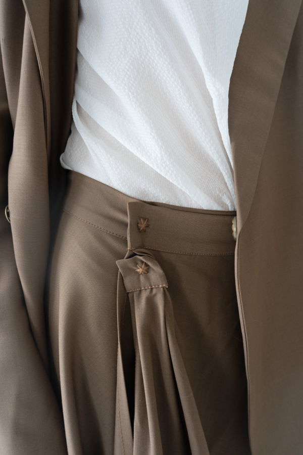 KM by LANGE Palianytsia Skirt - Brown