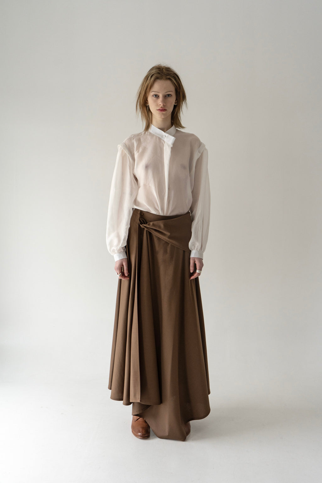 KM by LANGE Palianytsia Skirt - Brown