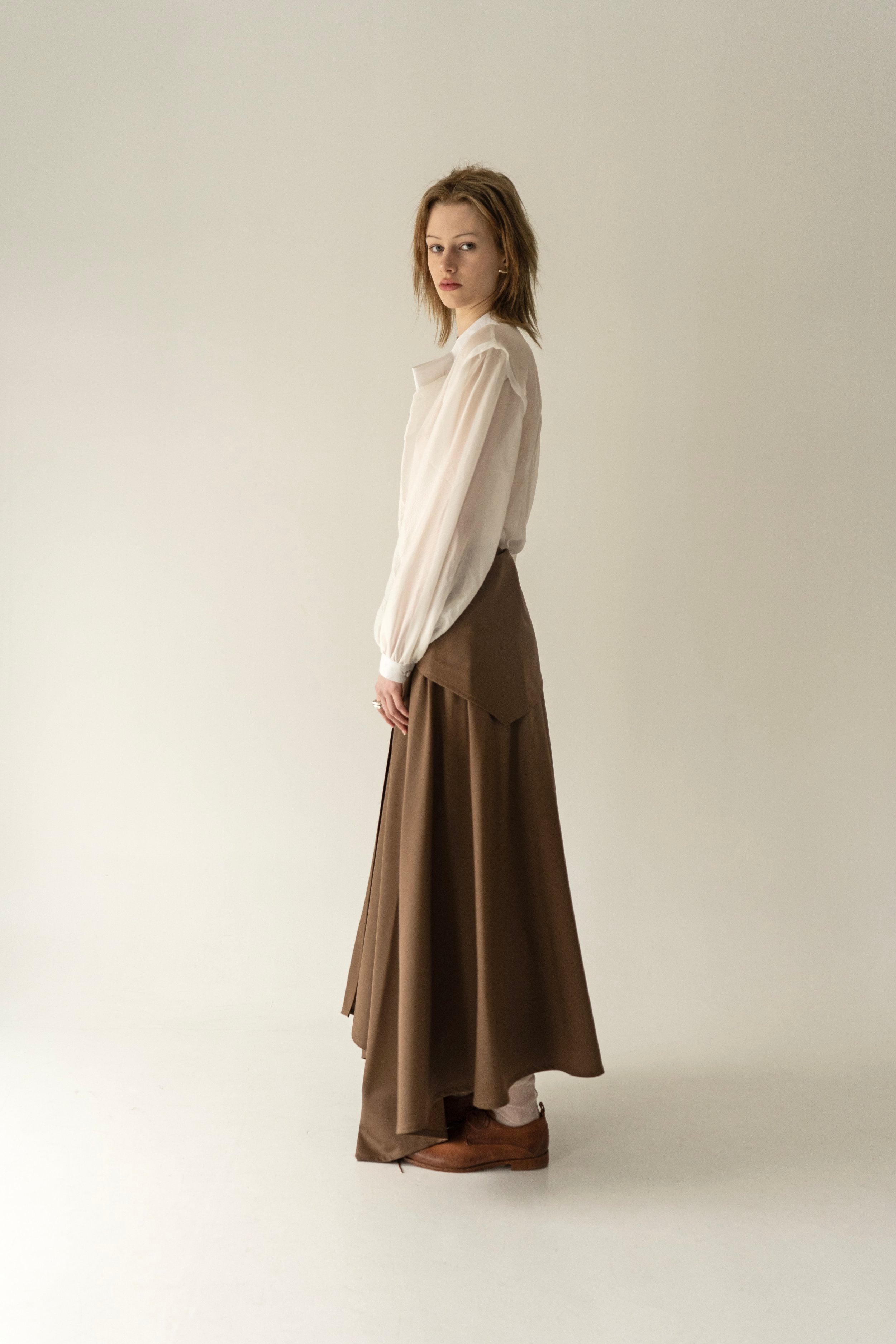 KM by LANGE Palianytsia Skirt - Brown