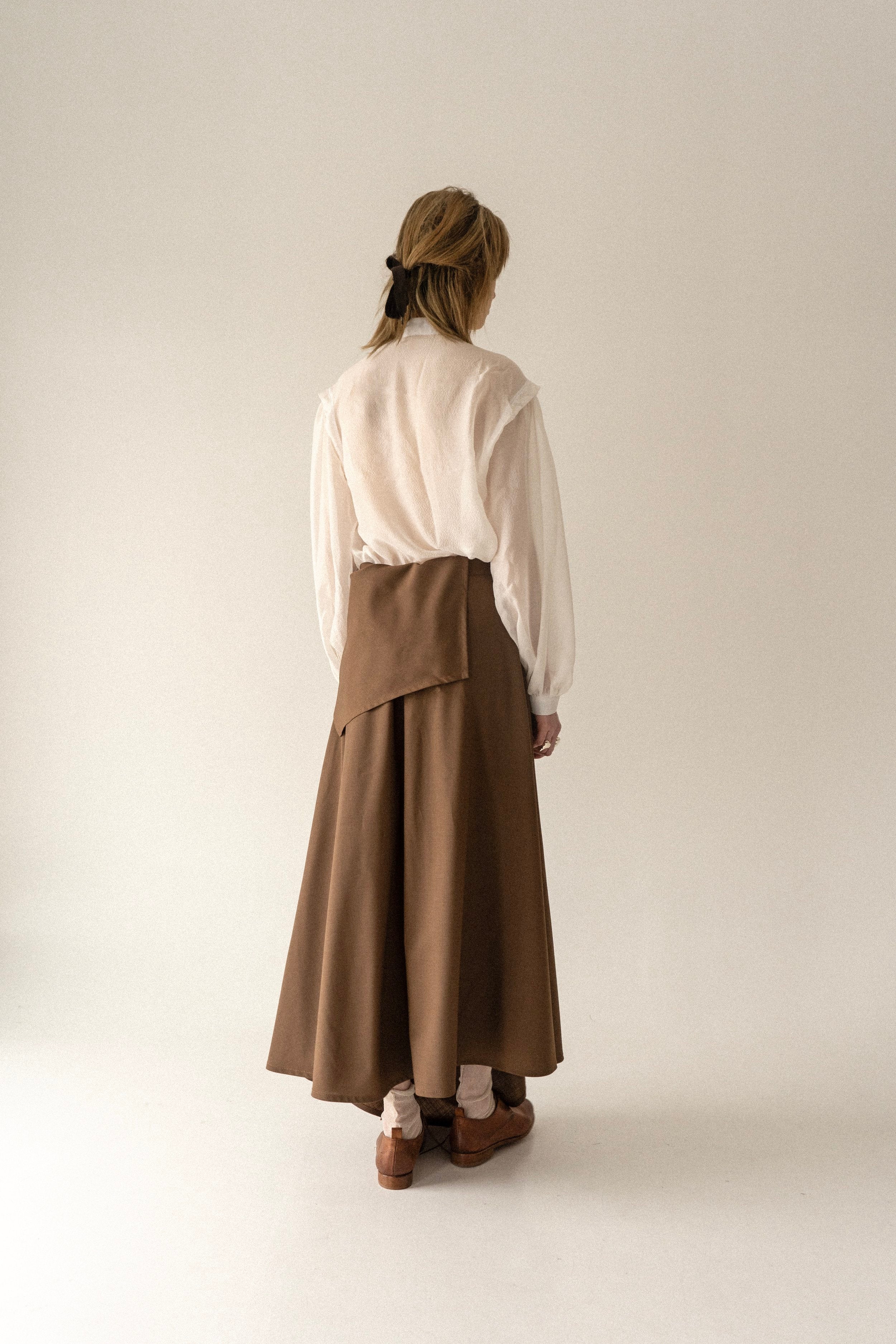 KM by LANGE Palianytsia Skirt - Brown