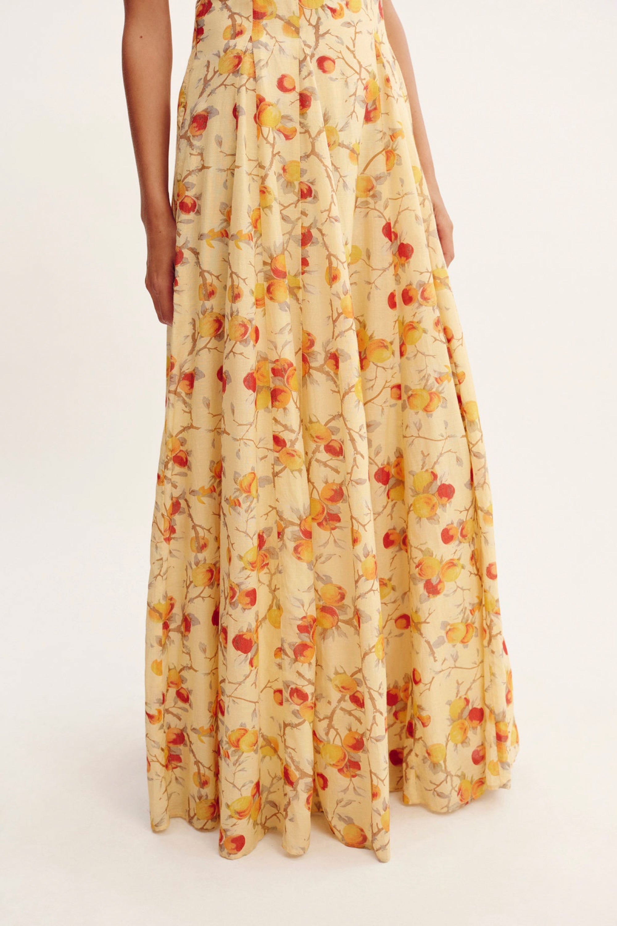 Posse Paloma Sq-Neck Dress - Citrus Floral