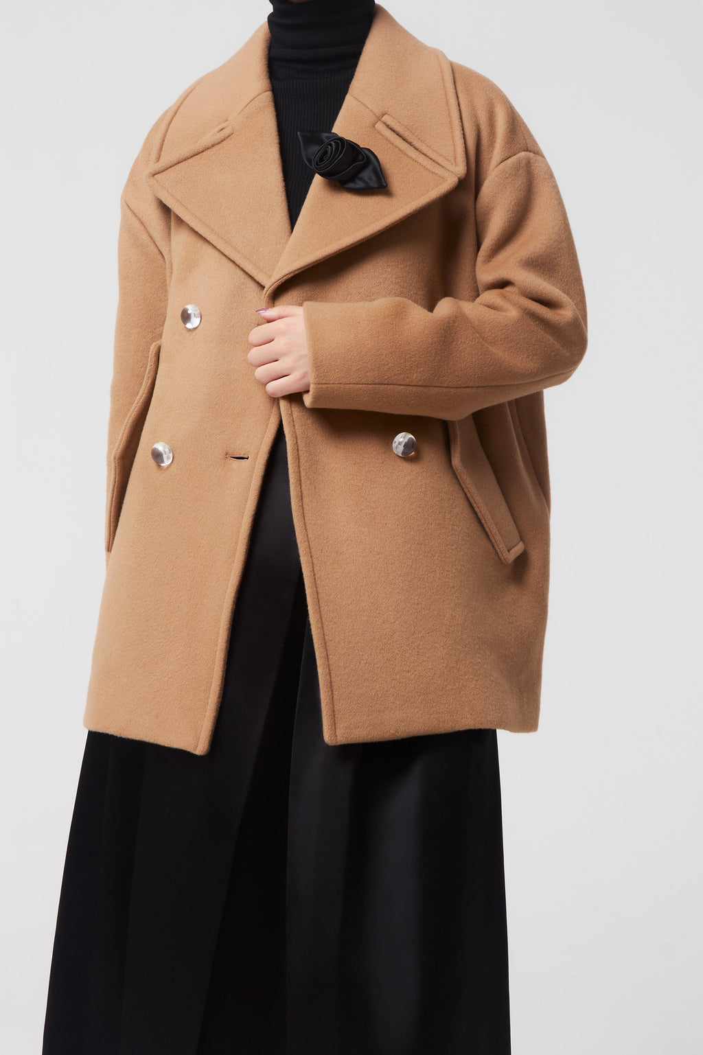 Rochas Peacoat - Dark Beige