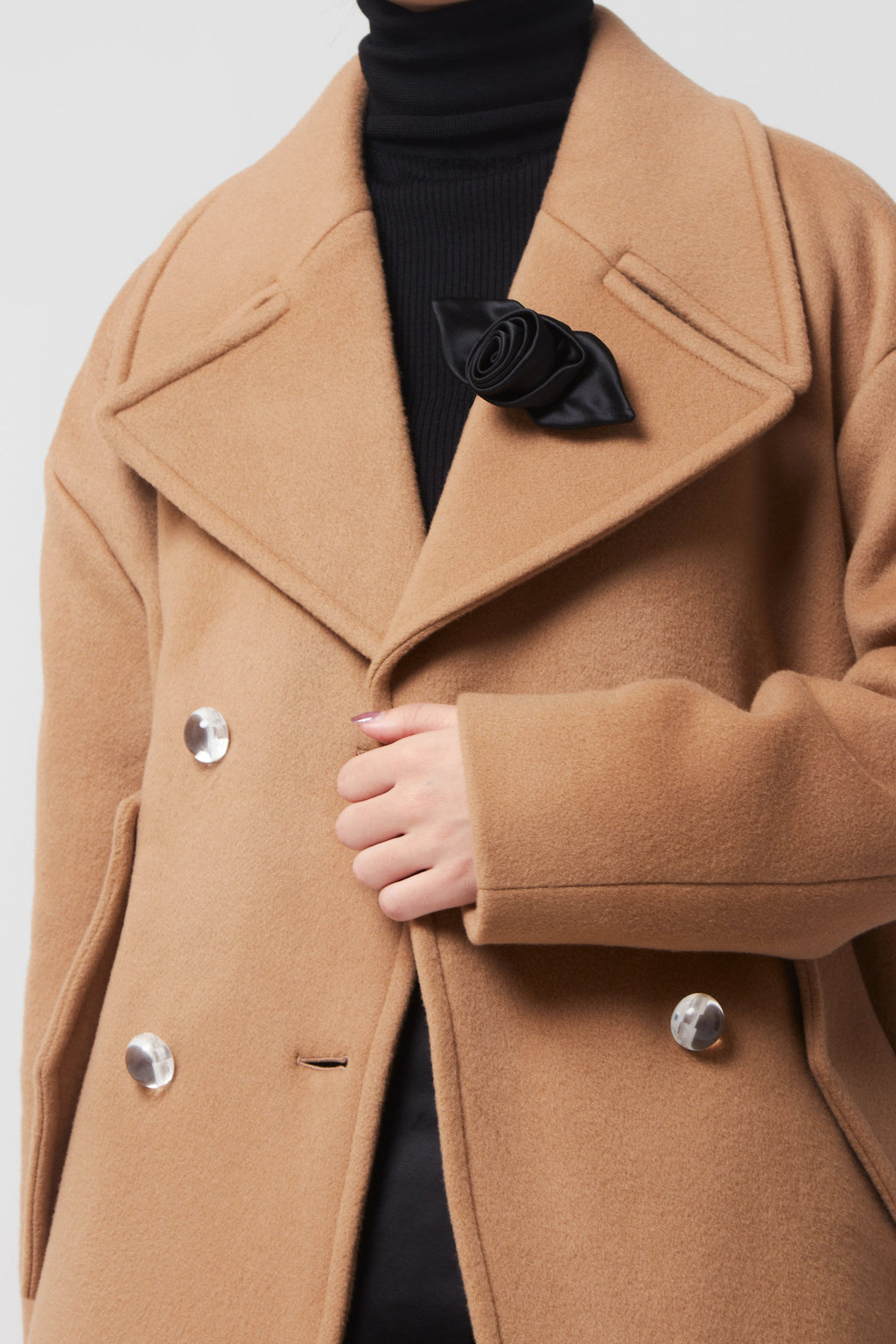 Rochas Peacoat - Dark Beige