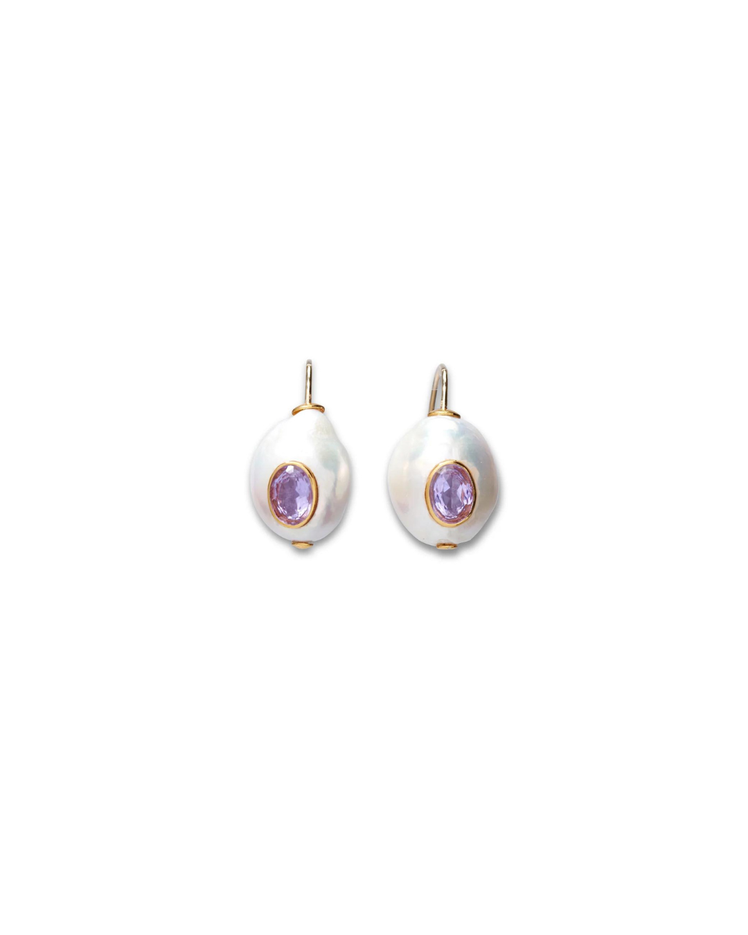 Lizzie Fortunato Pearl Pablo Earrings - Pink Amethyst