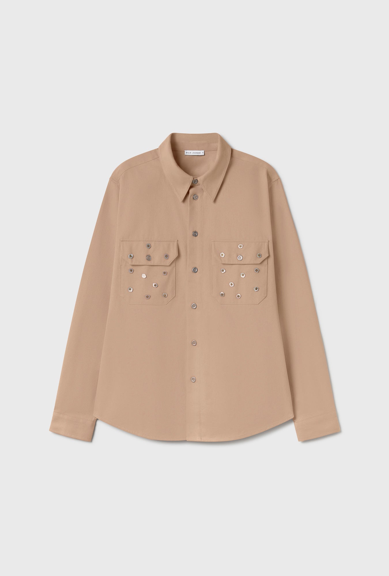 Silk Laundry Pearl Shirt - Cowrie