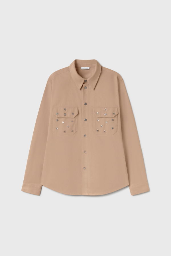 Silk Laundry Pearl Shirt - Cowrie