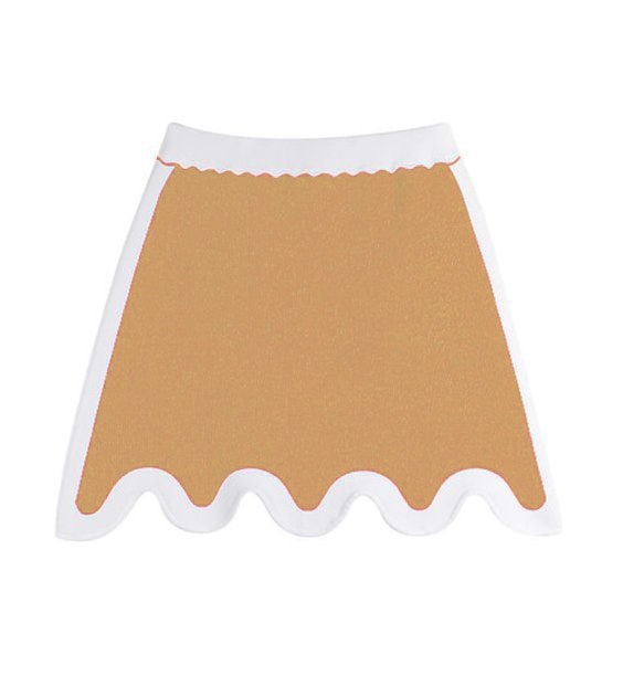 PH5 Adelie Wavy Mini Skirt - Light Brown