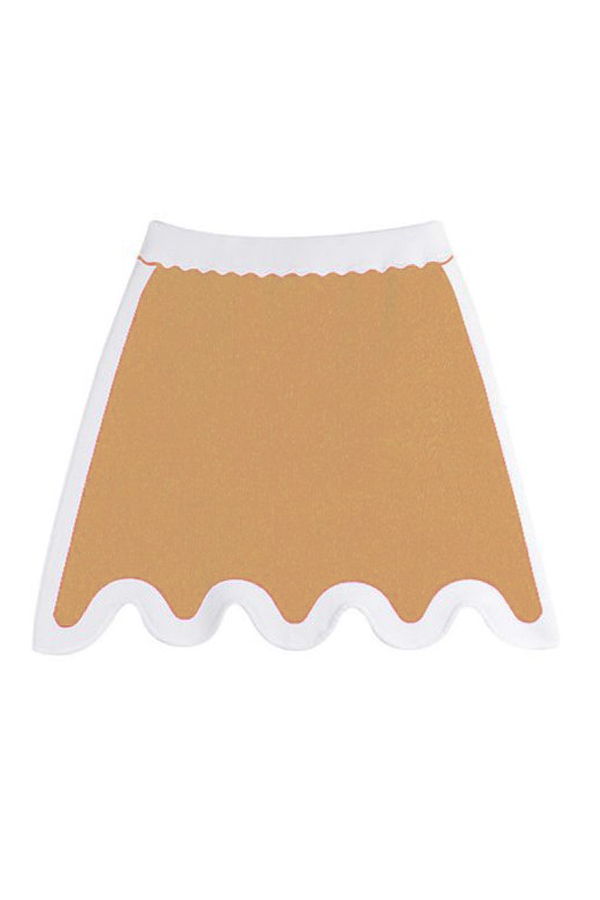 PH5 Adelie Wavy Mini Skirt - Light Brown