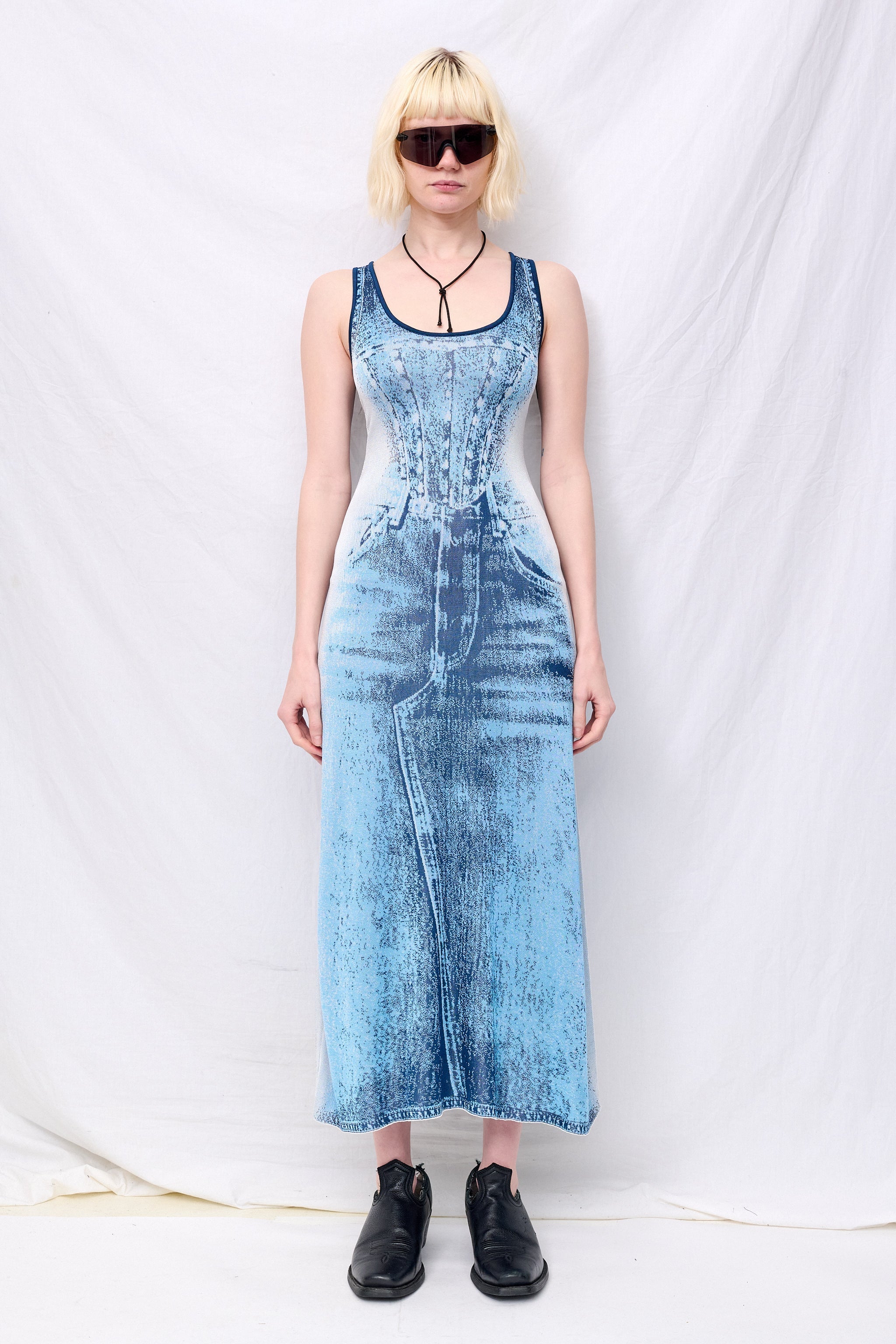 PH5 Blue Aspen Denim Tank Dress