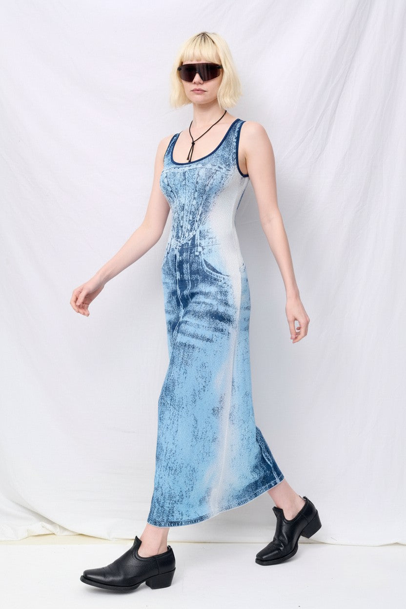 PH5 Blue Aspen Denim Tank Dress