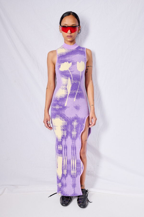 PH5 Purplicious Huxlee Wavy Maxi Dress