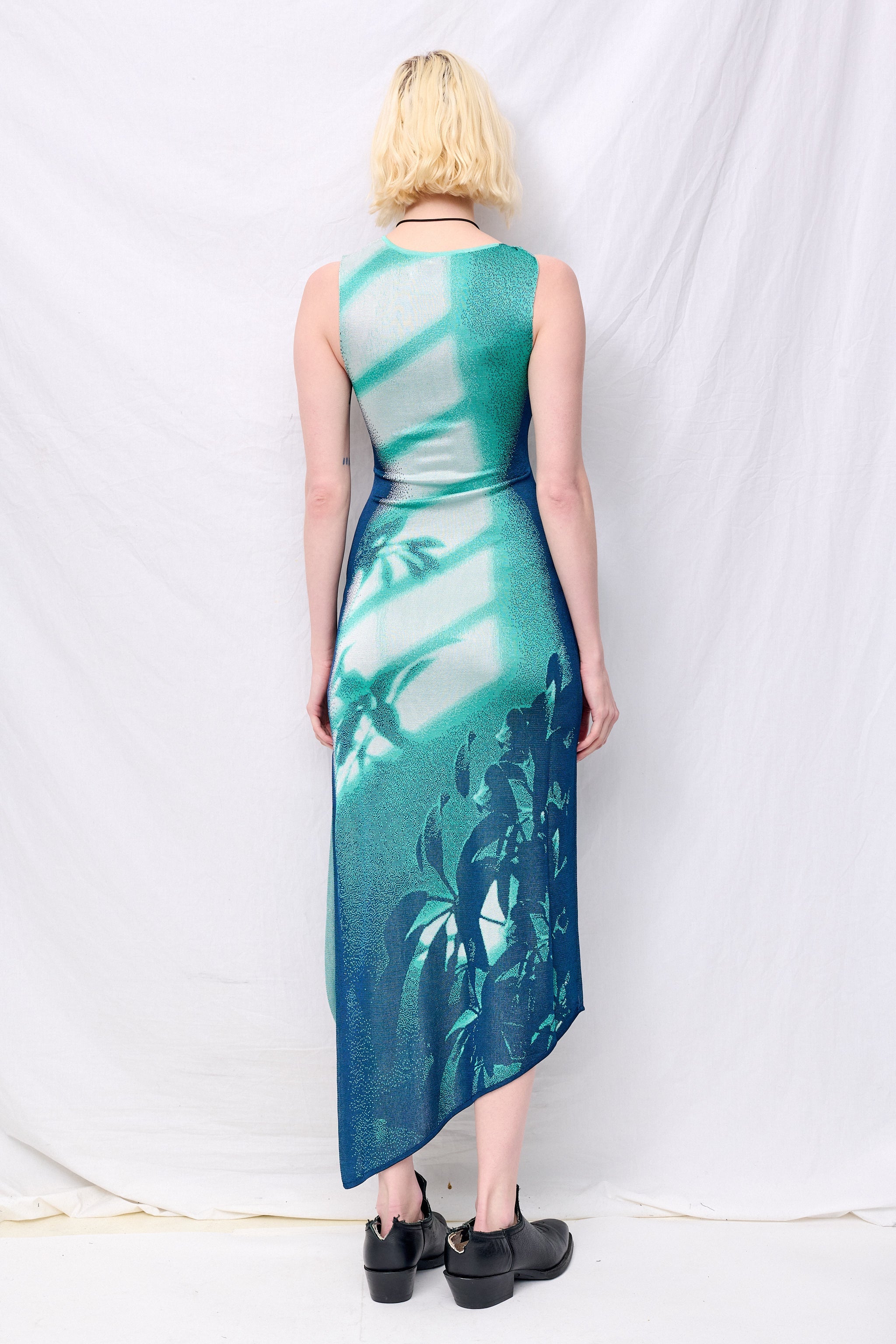 PH5 Turquoise Cedar Window Print Tank Dress