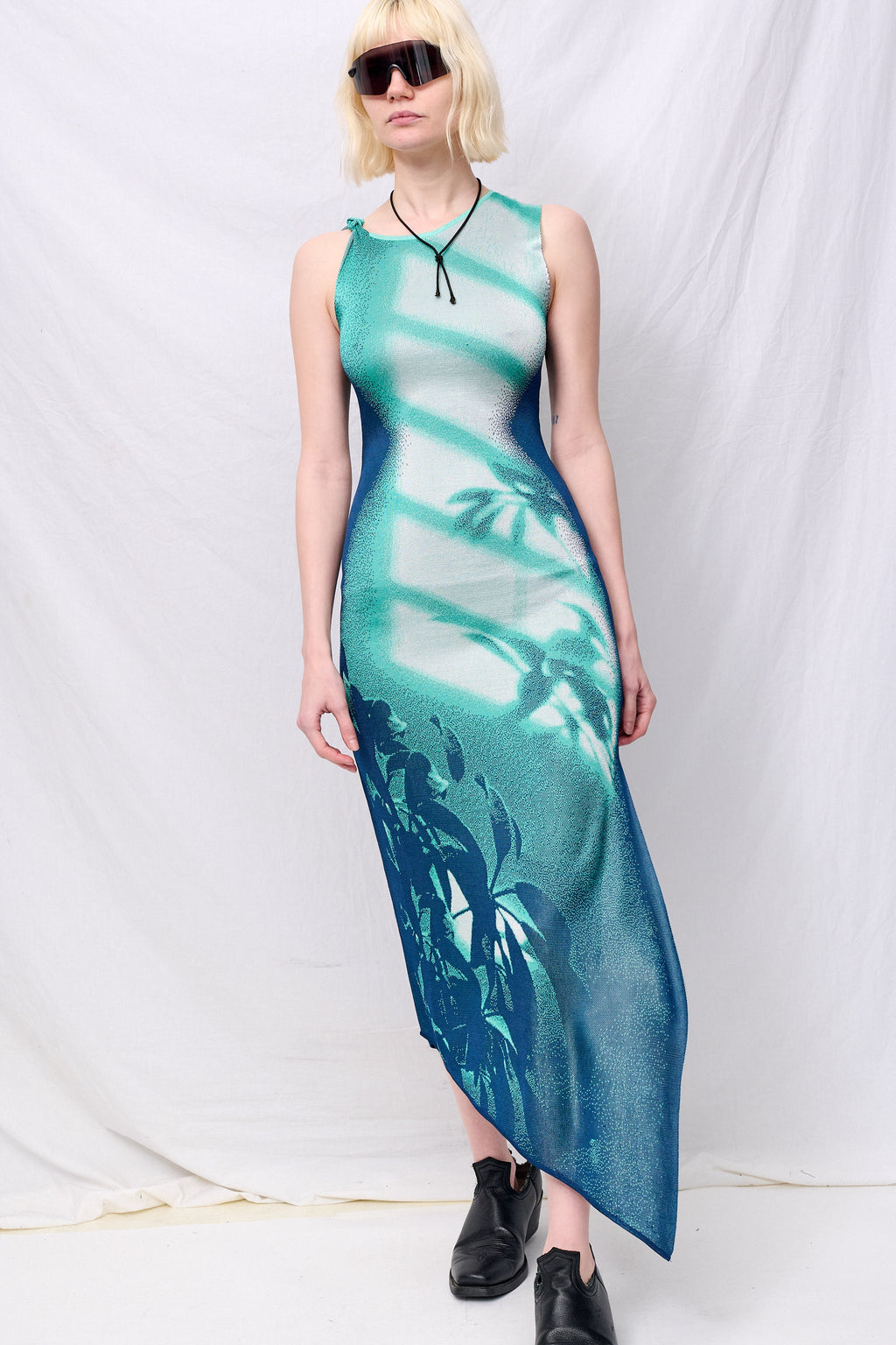 PH5 Turquoise Cedar Window Print Tank Dress