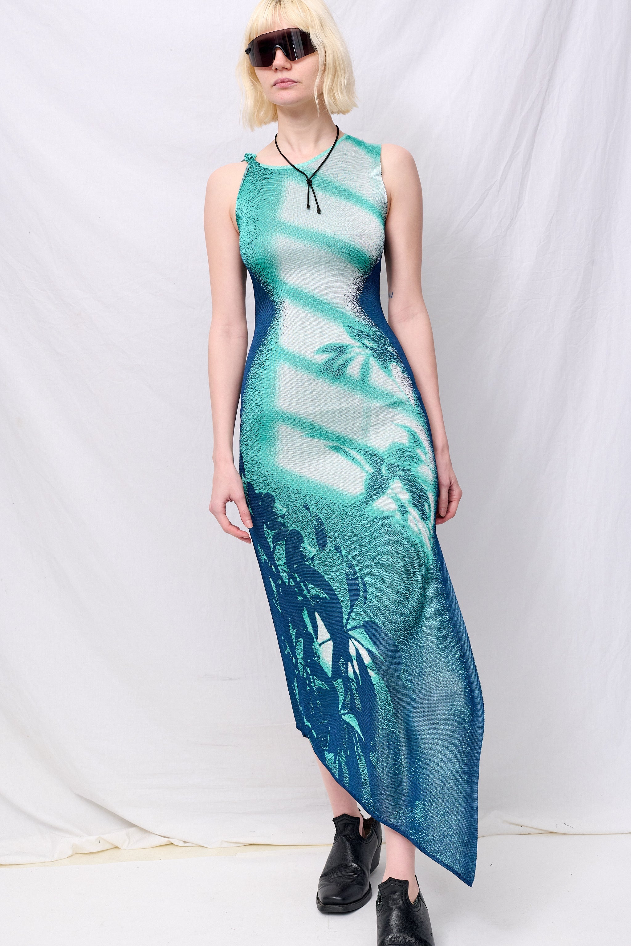 PH5 Turquoise Cedar Window Print Tank Dress