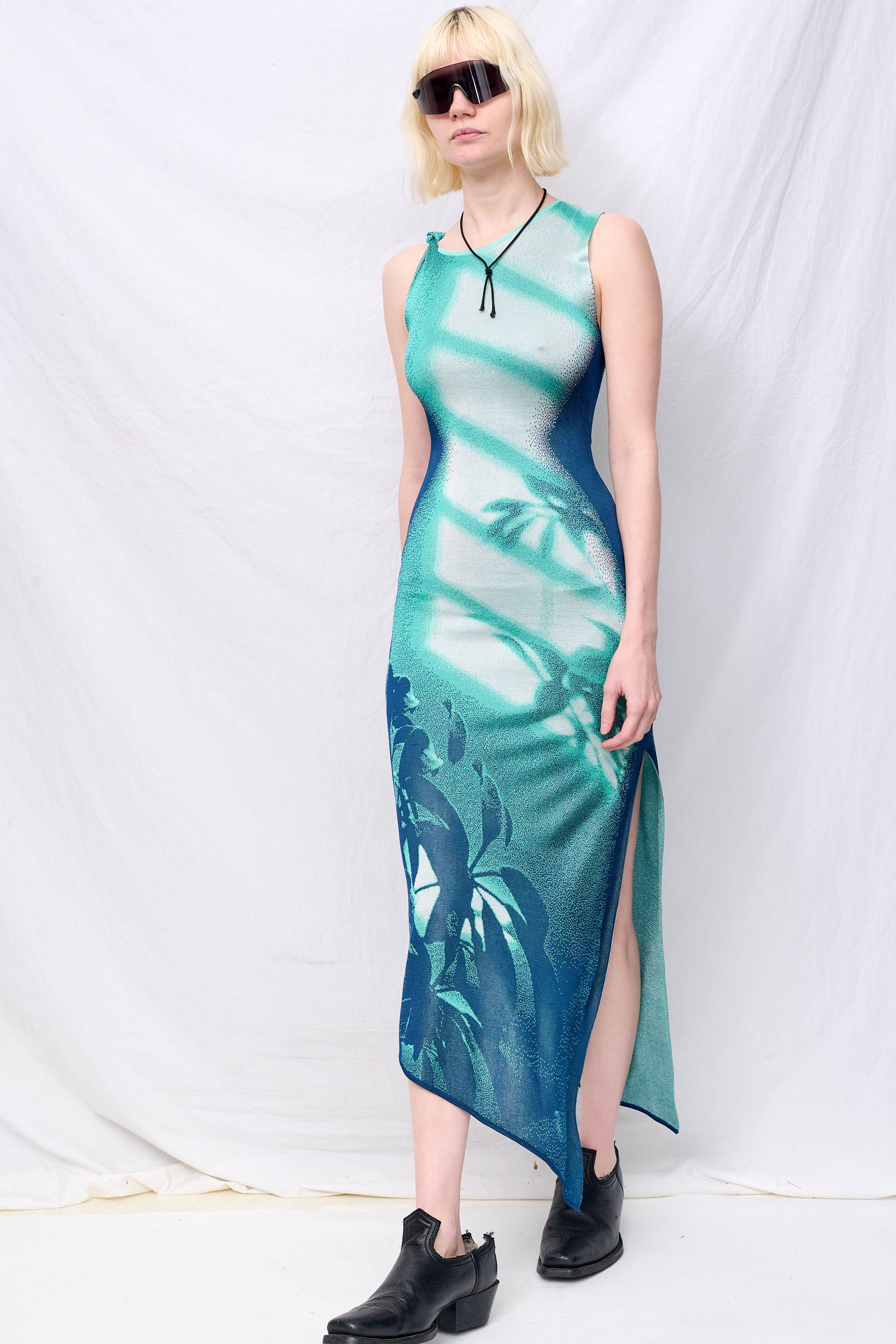 PH5 Turquoise Cedar Window Print Tank Dress