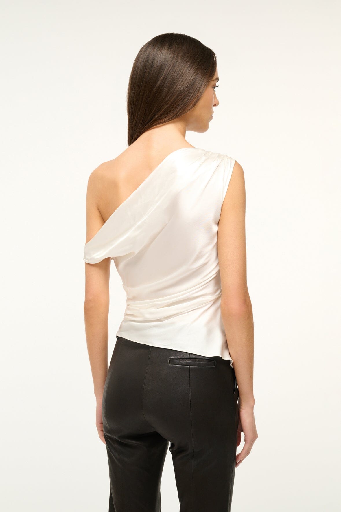 Staud Phare Silk Top - Ivory