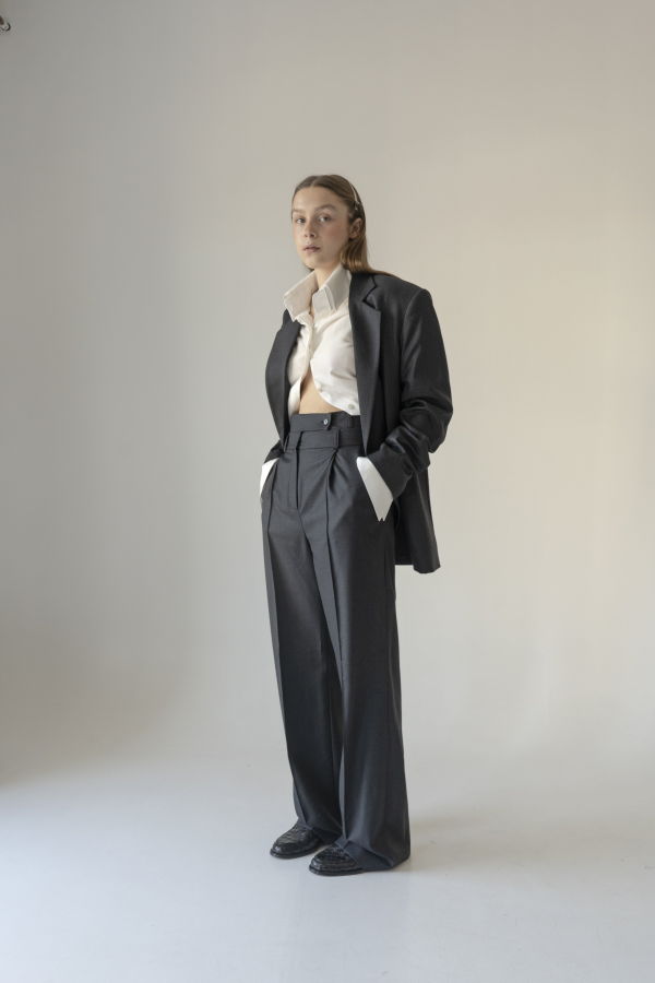 K M by L A N G E Pleyada Double Belt Pants