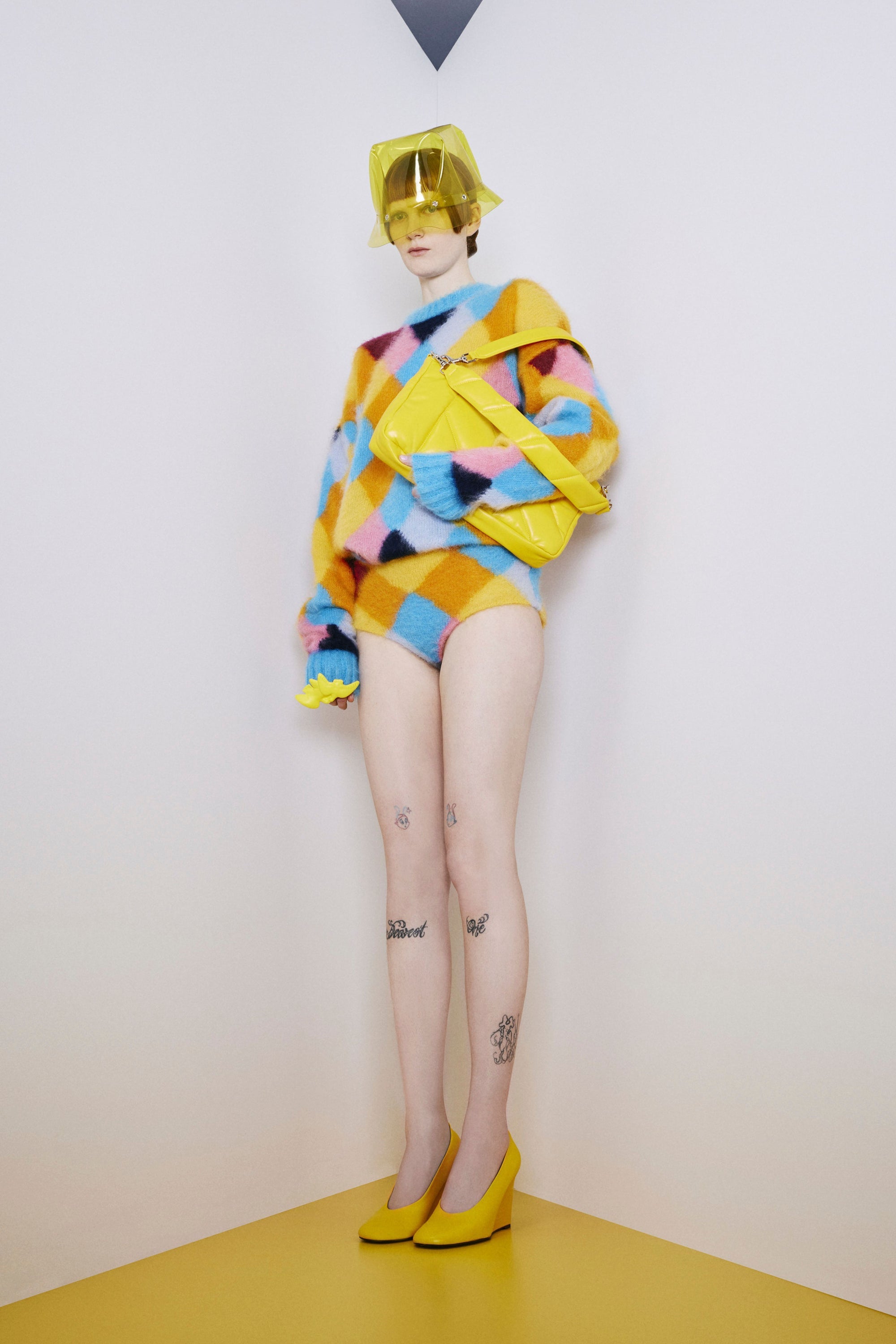 Nina Ricci Long Sleeve Pullover - Multico Bleu/Or
