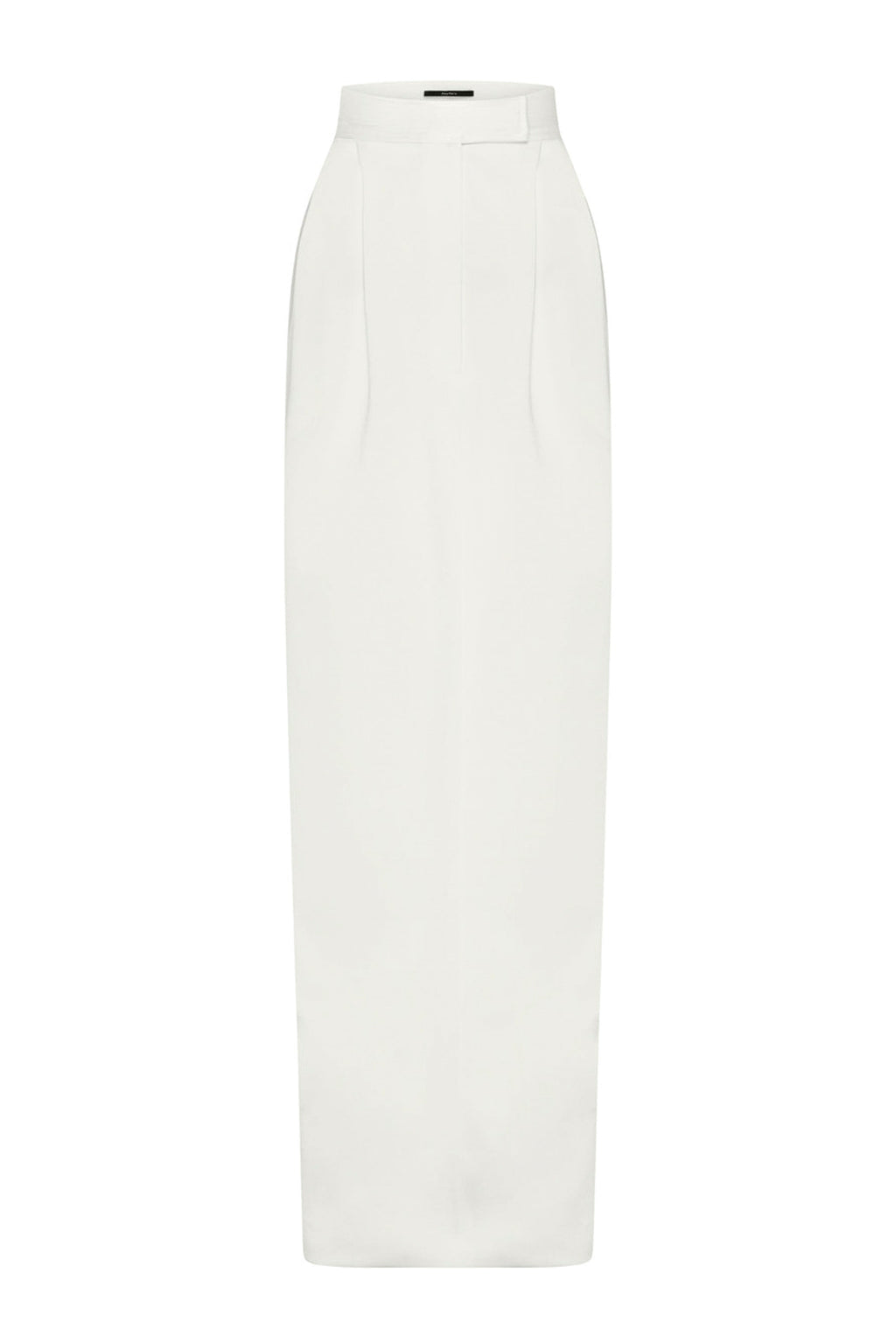 ALEX PERRY Pure White Slit Long Skirt