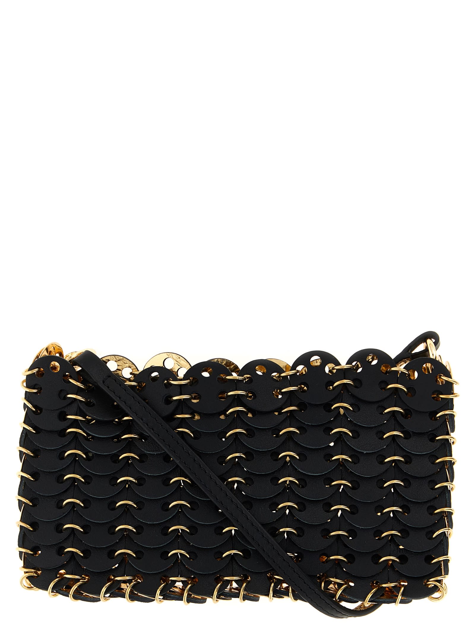 Rabanne 1969 Nano Flip Reversible Shoulder Bag - Black