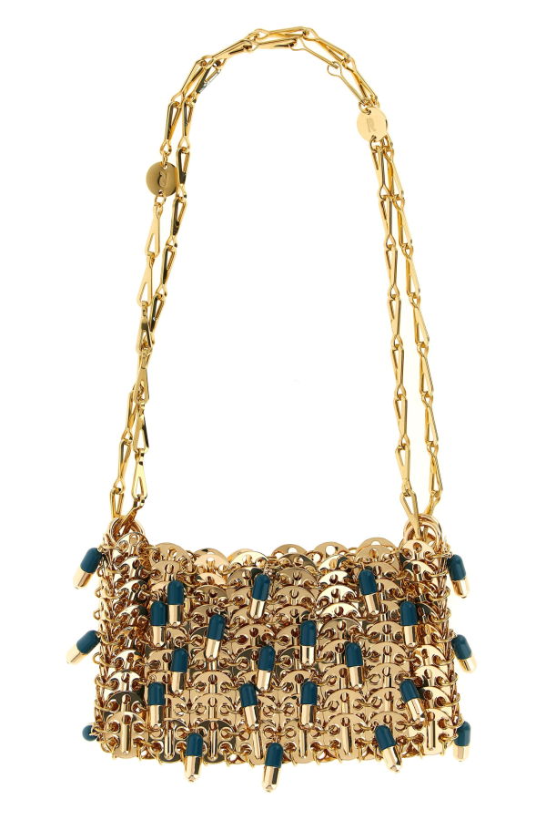 Rabanne 1969 Nano Pils Shoulder Bag - Gold