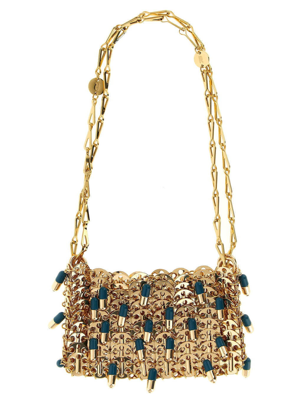 Rabanne 1969 Nano Pils Shoulder Bag - Gold