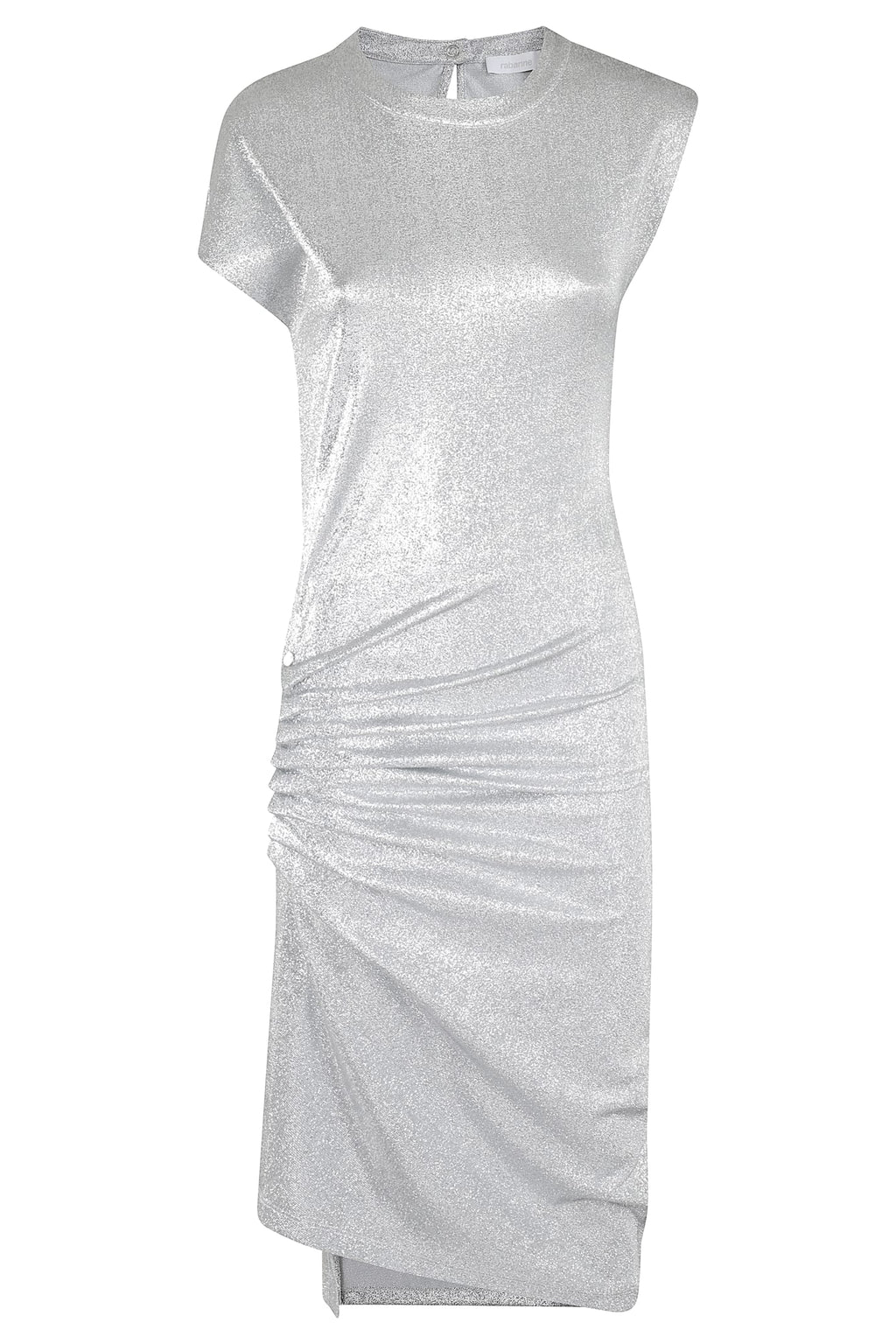 Rabanne Dress With Drape - Silver