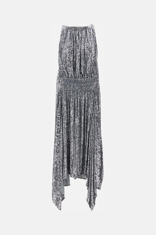 Rabanne Long Dress - Silver