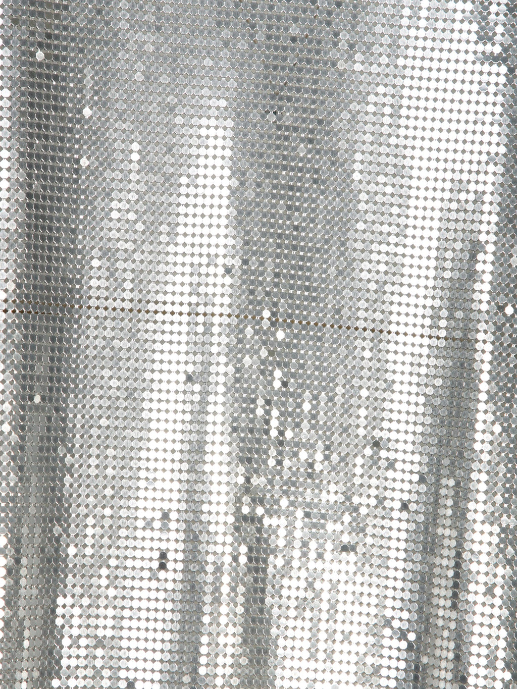 Rabanne Metallic Sleeveless Chainmail Tech Fabric Top - Metallic