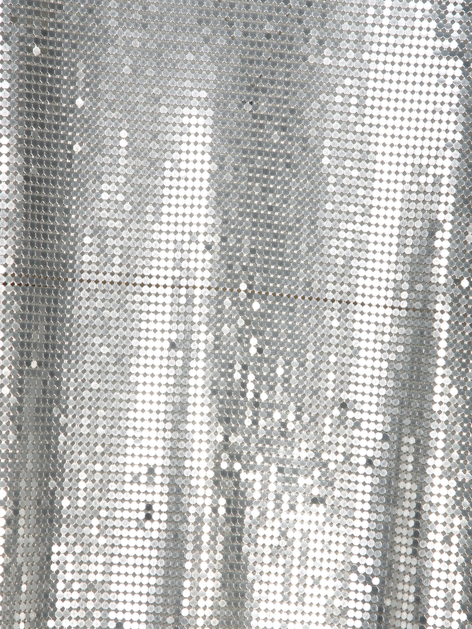 Rabanne Metallic Sleeveless Chainmail Tech Fabric Top - Metallic