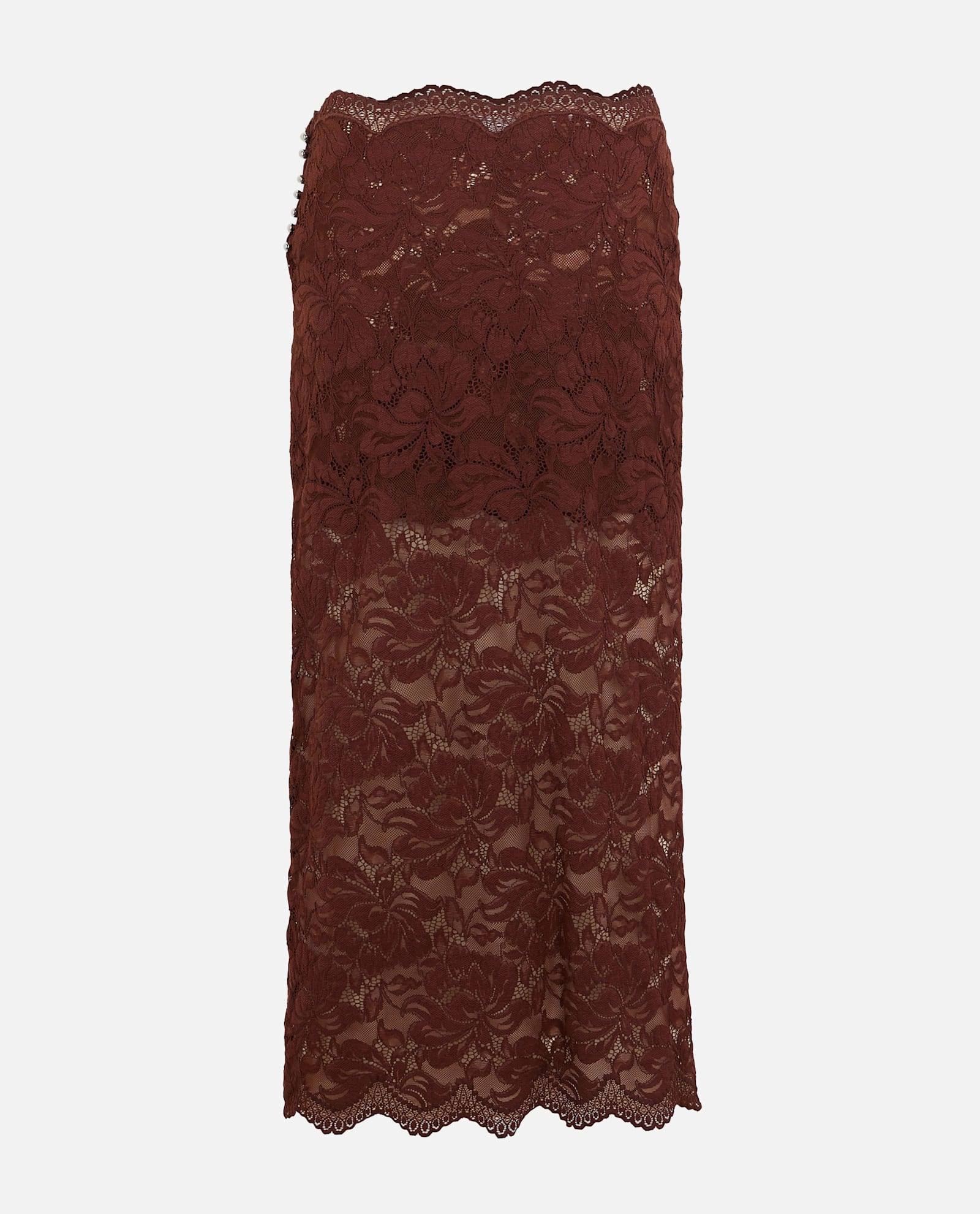 Rabanne Midi Skirt - Brown