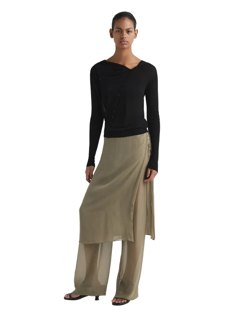 Paloma Wool Low Silk Archive Pant - Khaki