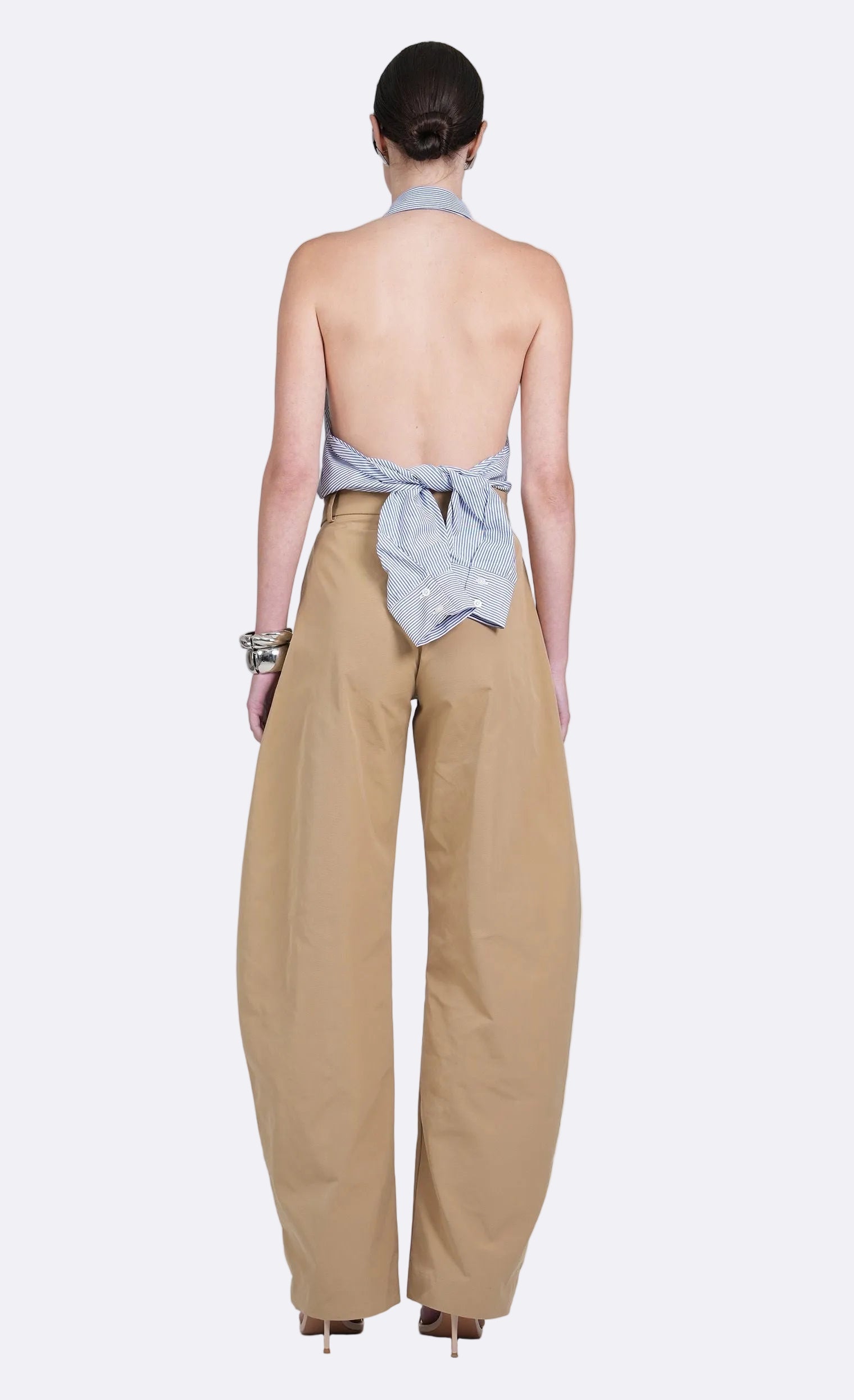 Nonchalant Label Pamela Top - Blue/White Stripe