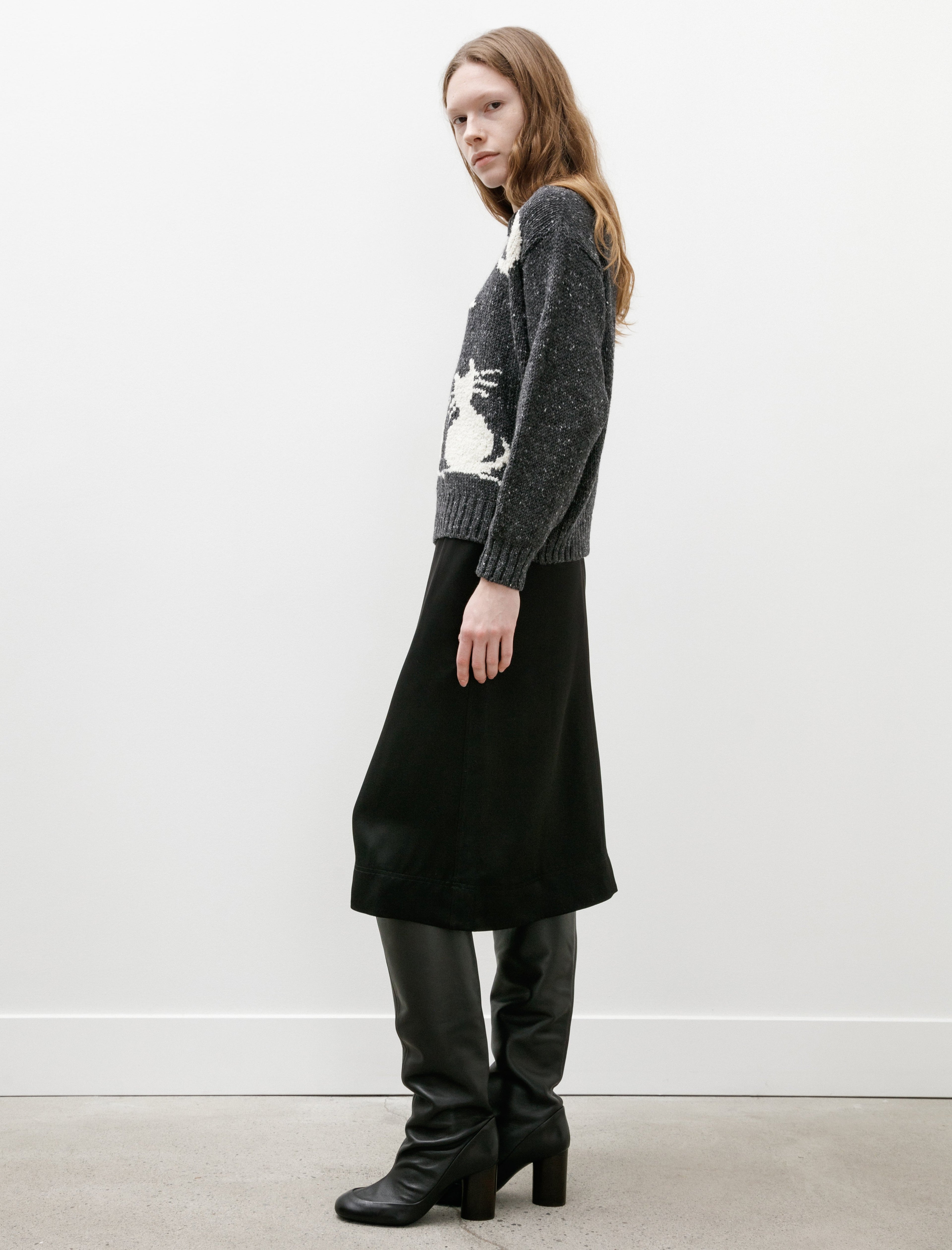 Totême Paneled Satin Skirt