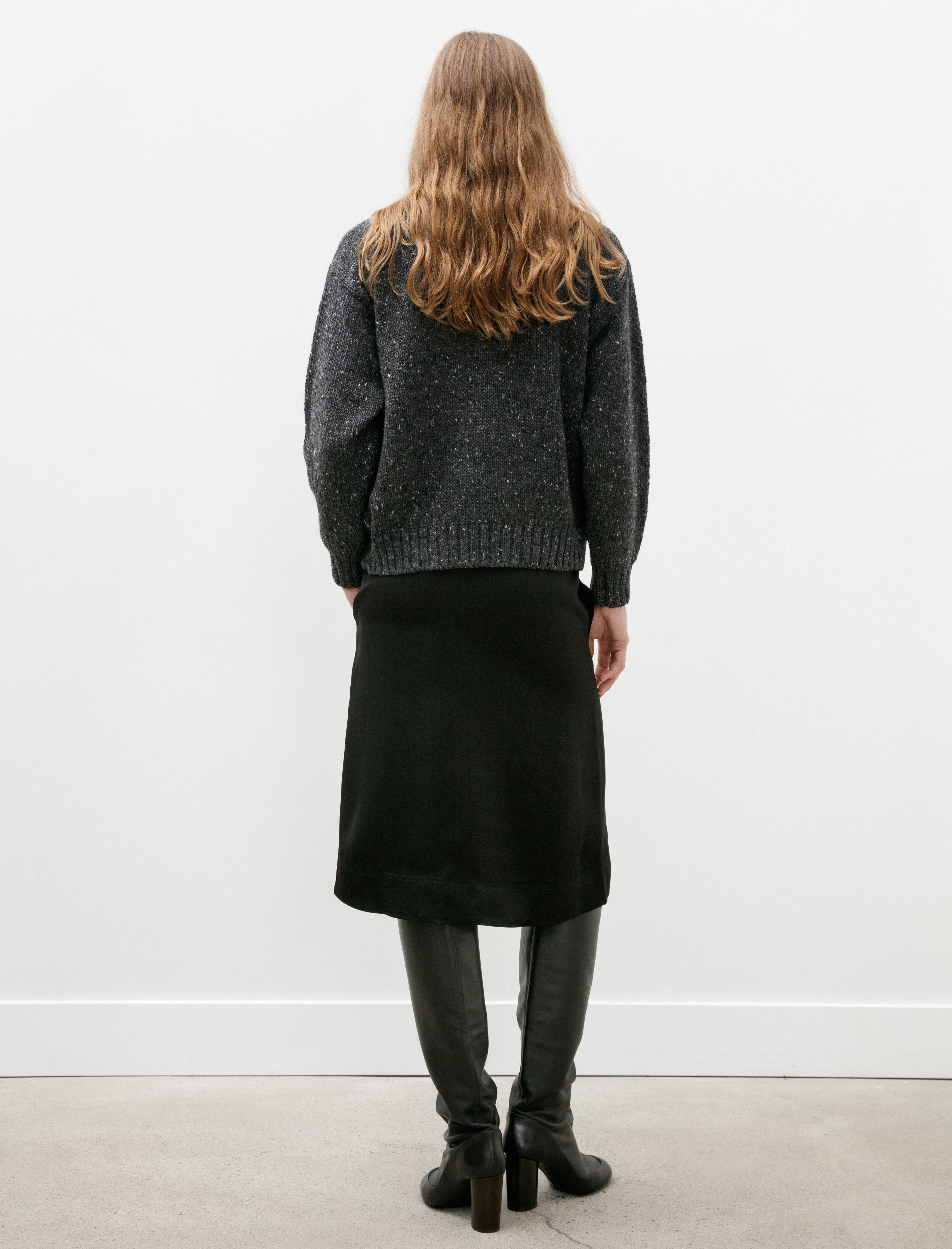 Totême Paneled Satin Skirt