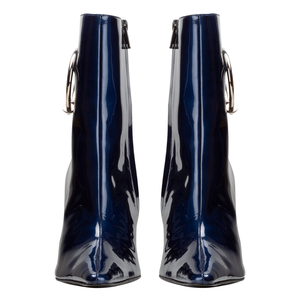 DORATEYMUR Panther Boots - Cloudy Blue Patent