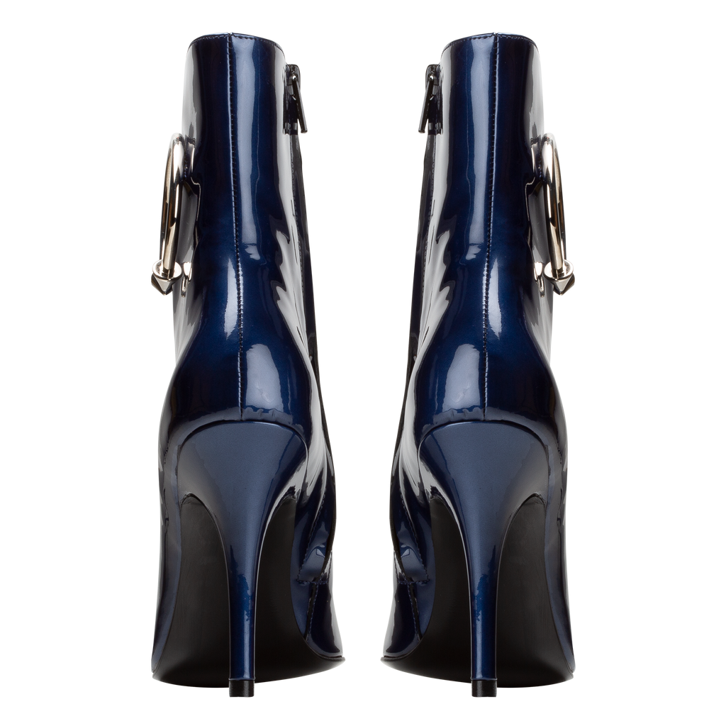 DORATEYMUR Panther Boots - Cloudy Blue Patent