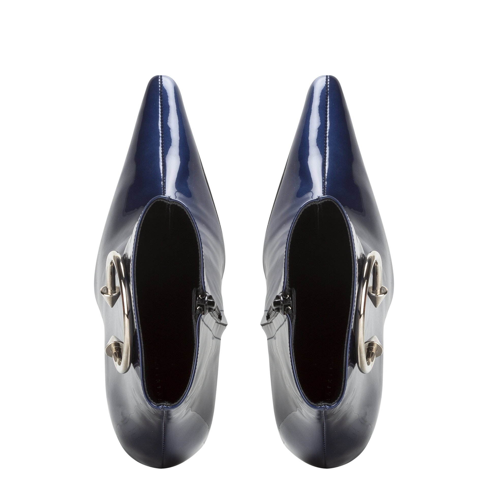 DORATEYMUR Panther Boots - Cloudy Blue Patent