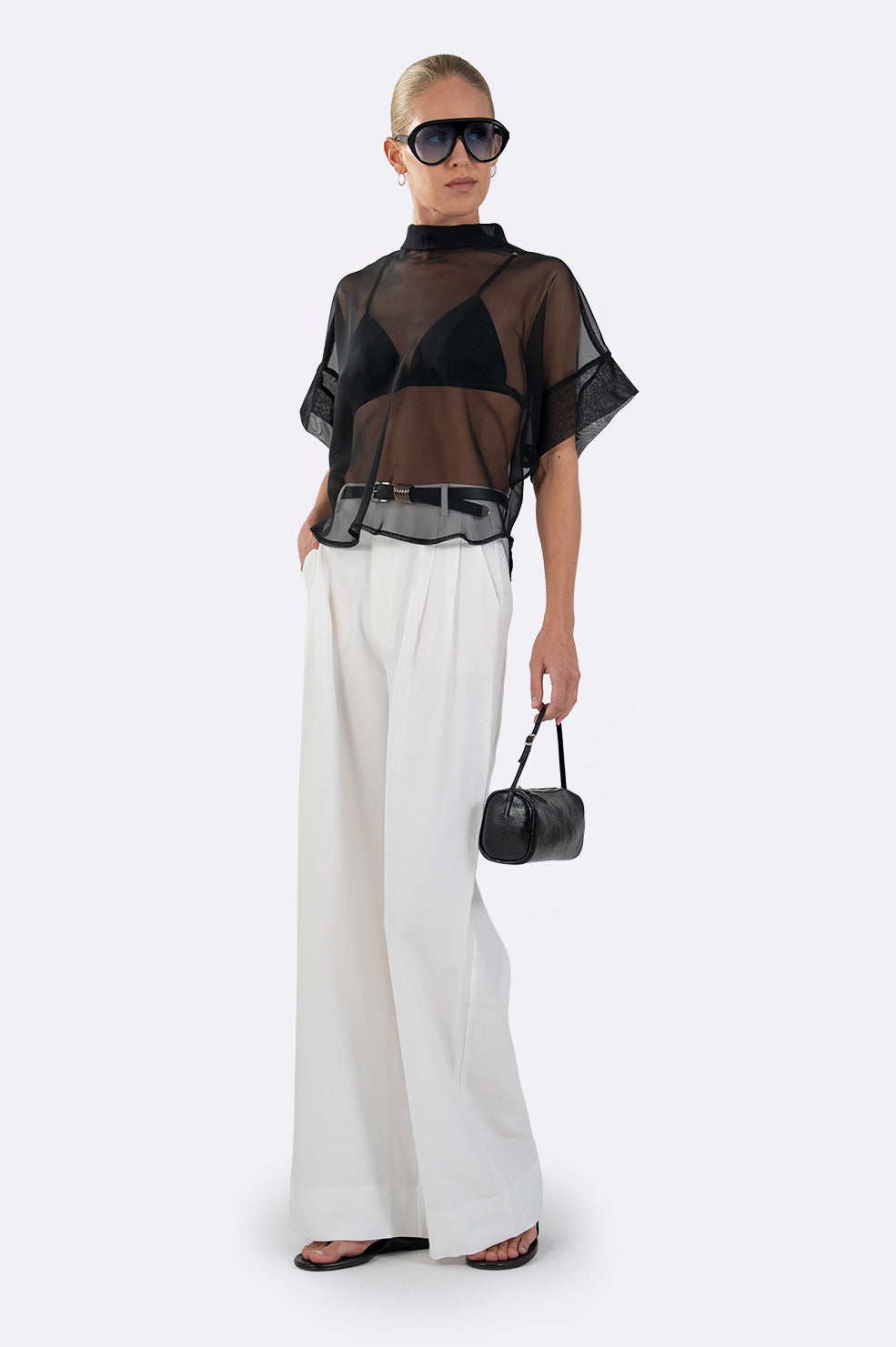 Parentezi Scarlett Sheer Top - Black