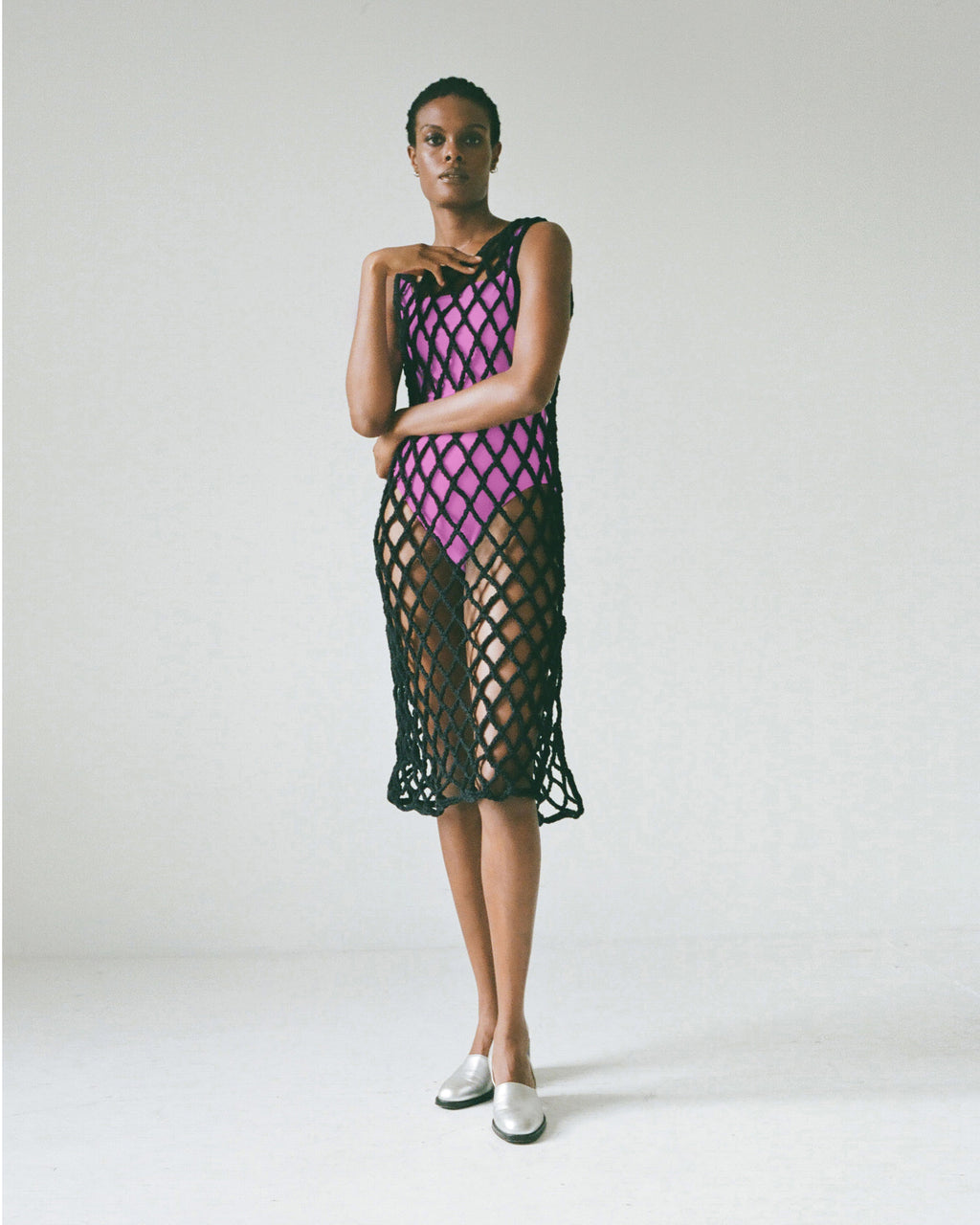 Pari Desai Almora Crochet Dress - Black