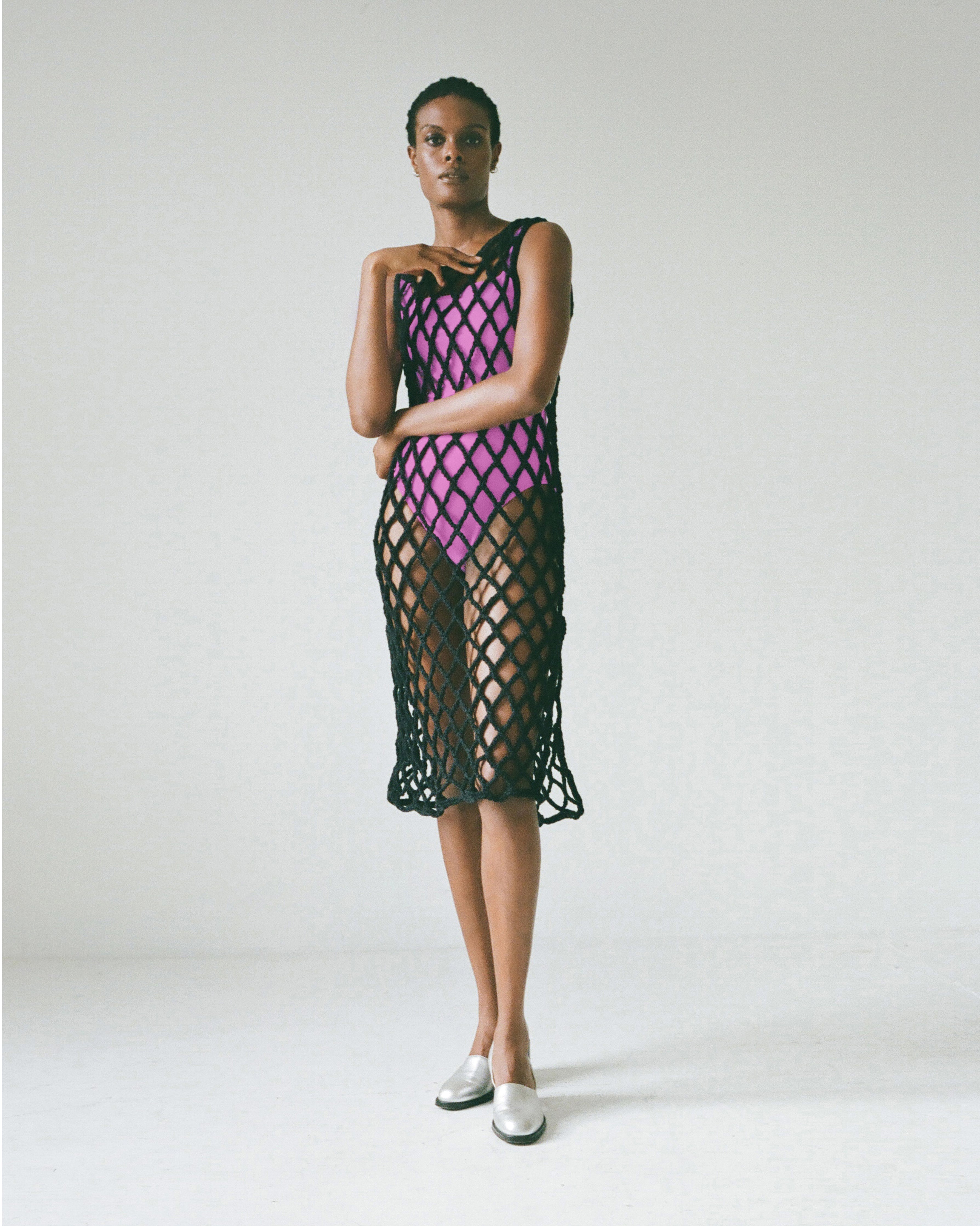 Pari Desai Almora Crochet Dress - Black
