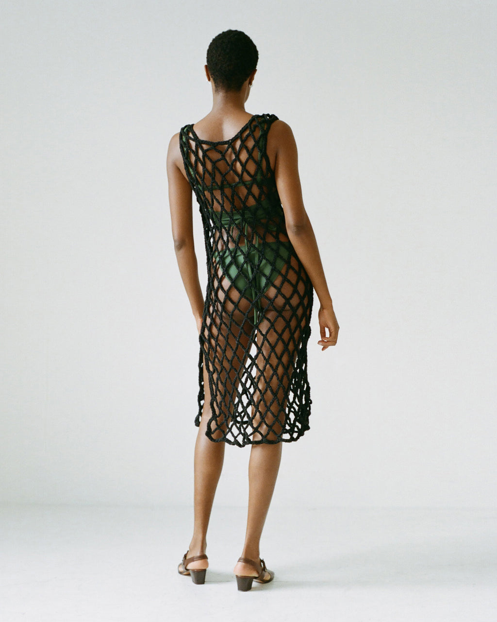 Pari Desai Almora Crochet Dress - Black