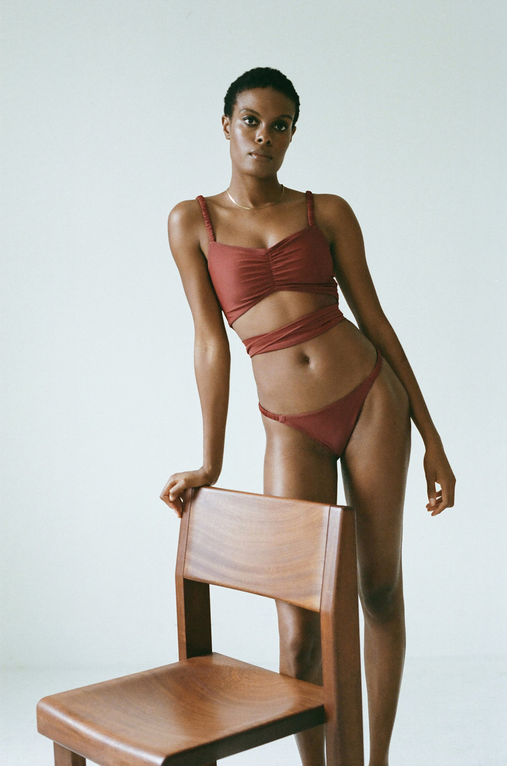 Pari Desai Sarita Swimsuit Umber